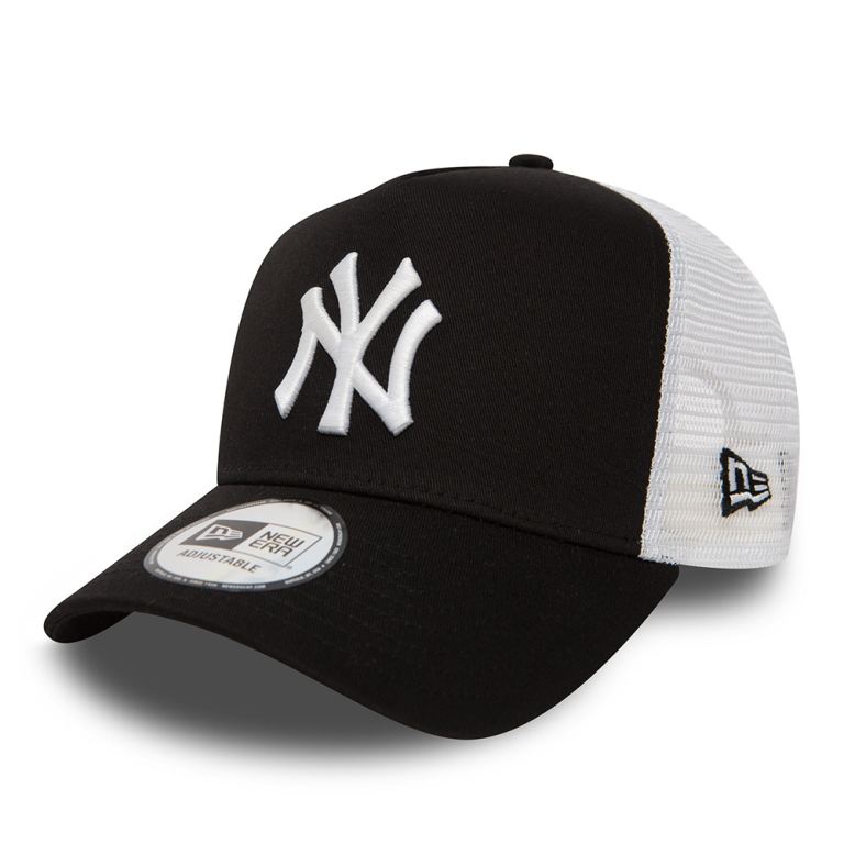 Gorras New Era Mlb Negros - New York Yankees Clean A-Frame Trucker 85143NXYK